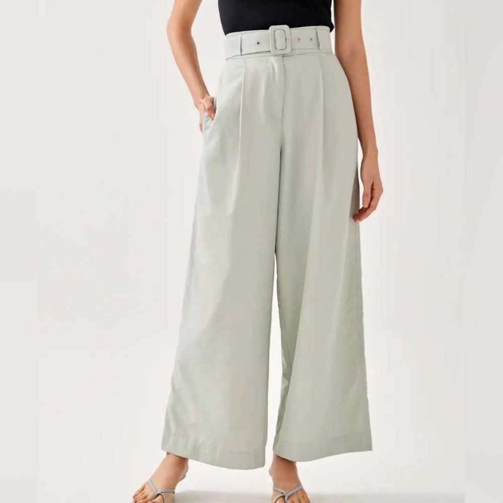 Love, Bonito &Drea Frankie Wide Leg Pants Sage US 2